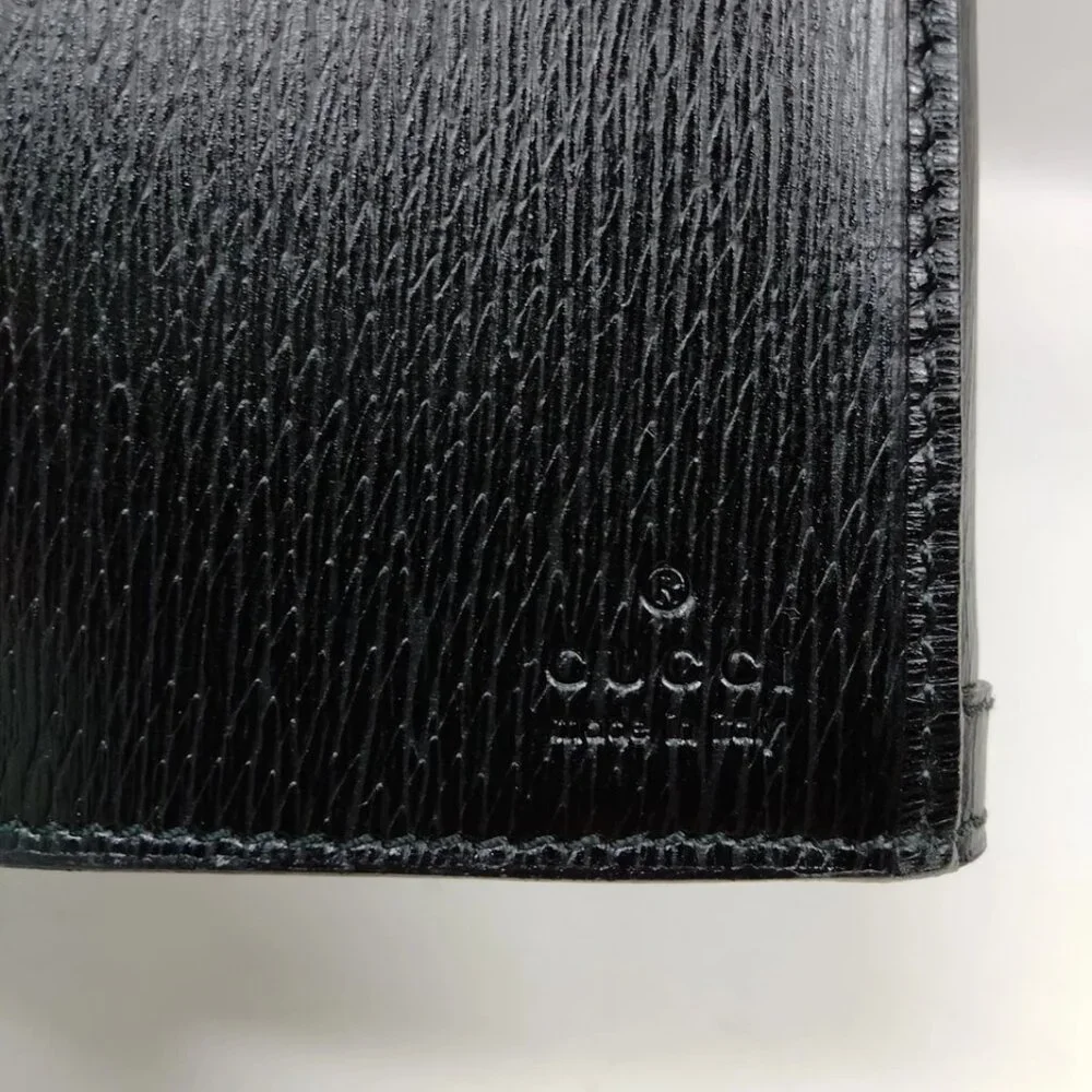Gucci Long Wallet Black Leather 280-081825 - Picture 9 of 9